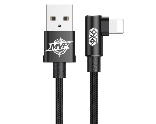 Дата кабель Baseus MVP Elbow L-образное подключение USB to Lightning 1.5A (2m) (CALMVP-A) (00000024537_1)
