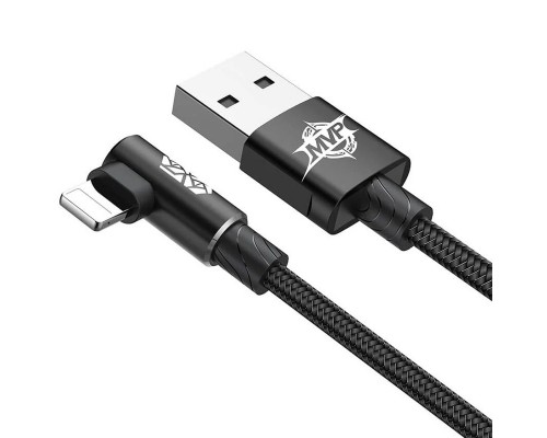 Дата кабель Baseus MVP Elbow L-образное подключение USB to Lightning 1.5A (2m) (CALMVP-A) (00000024537_1)