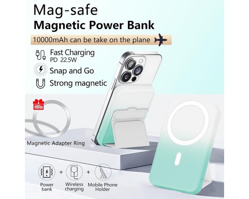 Портативное ЗУ Power Bank JJT-A27-1 Gradient PD20W+QC 22.5W с БЗУ 10000 mAh (00000069061_1)