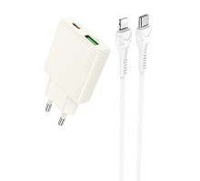 СЗУ Hoco N45 Biscuit PD30W+QC3.0 + Type-C to Lightning (00000071065_1)