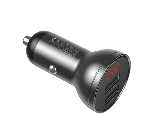 АЗУ Baseus Digital Display Dual USB 4.8A Car Charger 24W (CCBX) (00000038717_1)