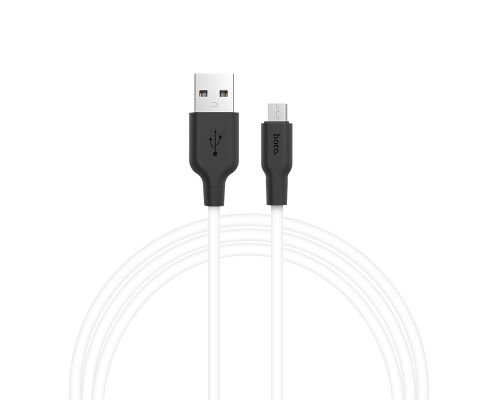 Дата кабель Hoco X21 Silicone MicroUSB Cable (1m) (00000032926_1)