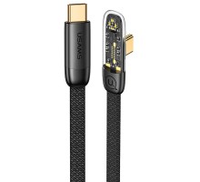 Дата кабель USAMS US-SJ584 Type-C to Type-C PD 100W Right-angle (1.2m) (00000062631_1)
