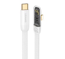 Дата кабель USAMS US-SJ586 Type-C to Lightning PD 20W Right-angle (2m) (00000062632_2)