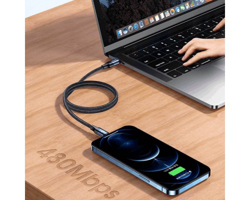 Дата кабель USAMS US-SJ522 U71 Type-C to Lightning PD 20W (2m) (00000062645_1)