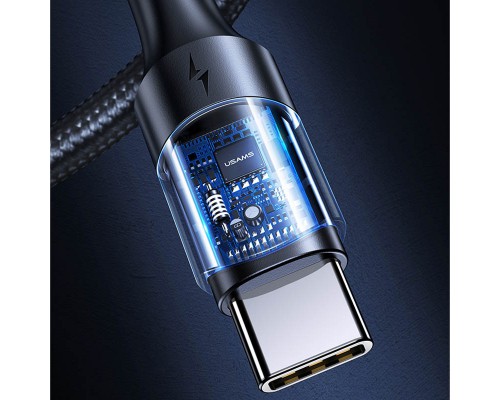 Дата кабель USAMS US-SJ524 U71 Type-C to Type-C PD 100W (1.2m) (00000062647_1)
