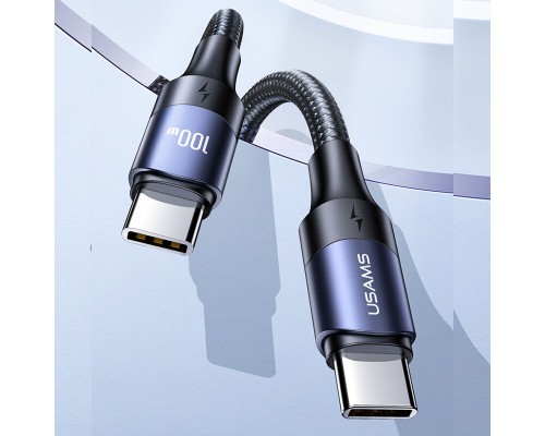 Дата кабель USAMS US-SJ526 U71 Type-C to Type-C PD 100W (3m) (00000062651_1)
