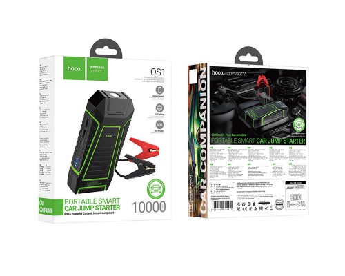 Пусковое устройство (бустер) для автомобиля Hoco QS1 Spring Car Jump Starter 10000 mAh (00000073888_1)