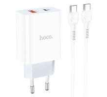 СЗУ HOCO C97A PD20W+QC3.0 (1USB/1Type-C/3A) + Type-C to Type-C (00000062809_1)