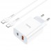 СЗУ HOCO C97A PD20W+QC3.0 (1USB/1Type-C/3A) + Type-C to Type-C (00000062809_1)