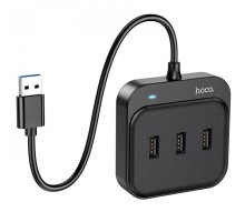 Переходник HUB Hoco HB31 Easy 4-in-1 (USB to USB3.0*4) (L=0.2m) (00000062815_1)