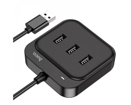 Переходник HUB Hoco HB31 Easy 4-in-1 (USB to USB3.0*4) (L=0.2m) (00000062815_1)