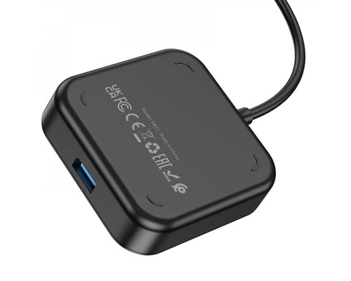 Переходник HUB Hoco HB31 Easy 4-in-1 (USB to USB3.0*4) (L=0.2m) (00000062815_1)
