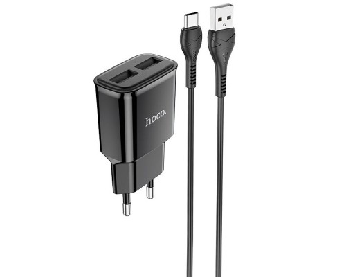 СЗУ HOCO C88A (2USB/2.4A) + Type-C (00000055840_2)