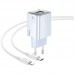 СЗУ Hoco N46 Glorious PD20W+QC3.0 (1USB-A/1C) + Type-C to Lightning (00000073952_2)