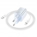 СЗУ Hoco N46 Glorious PD20W+QC3.0 (1USB-A/1C) + Type-C to Lightning (00000073952_2)