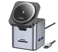 Переходник HUB Hoco HB49 Effortless 9in1 100W с БЗУ (00000074177_1)