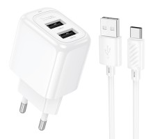 СЗУ Hoco CS51A Surplus (2USB-A) + Type-C (00000074180_1)