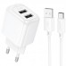 СЗУ Hoco CS51A Surplus (2USB-A) + Type-C (00000074180_1)