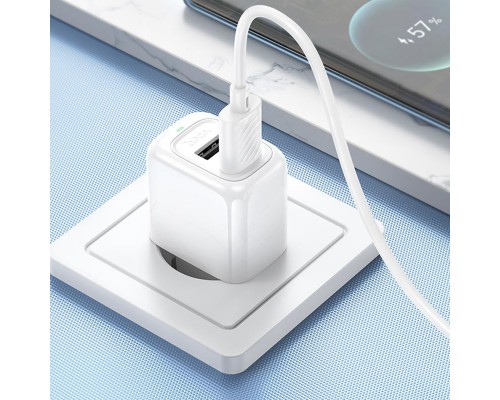 СЗУ Hoco CS51A Surplus (2USB-A) + Type-C (00000074180_1)