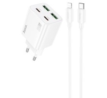 СЗУ Hoco N55 Fundador PD20W four-port (2USB-A/2C) + Type-C to Lightning (00000074138_2)