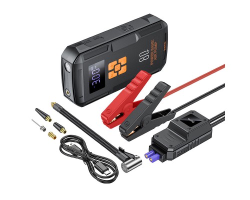 Пусковое устройство (бустер) для автомобиля Hoco QS2 Land Jump Starter and Air Pump 8000 mAh (00000074188_1)