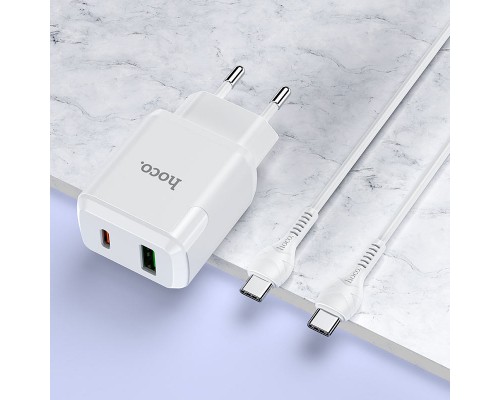 СЗУ Hoco N5 Favor 20W PD+QC3.0 Type-C to Type-C (00000043050_1)