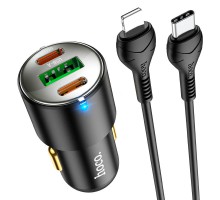 АЗУ Hoco NZ6 PD45W (2Type-C/1USB) + Type-C to Lightning (00000064596_1)