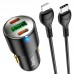 АЗУ Hoco NZ6 PD45W (2Type-C/1USB) + Type-C to Lightning (00000064596_1)
