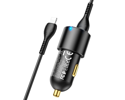 АЗУ Hoco NZ6 PD45W (2Type-C/1USB) + Type-C to Lightning (00000064596_1)