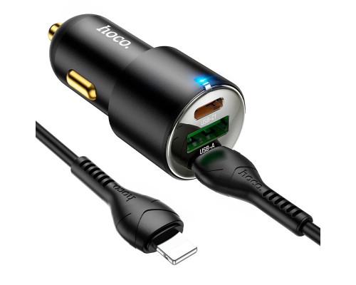 АЗУ Hoco NZ6 PD45W (2Type-C/1USB) + Type-C to Lightning (00000064596_1)
