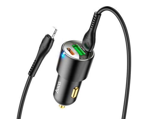 АЗУ Hoco NZ6 PD45W (2Type-C/1USB) + Type-C to Lightning (00000064596_1)