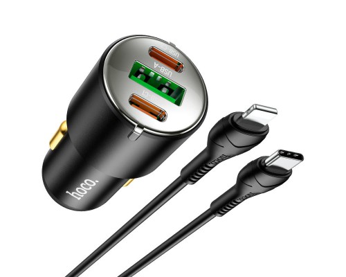 АЗУ Hoco NZ6 PD45W (2Type-C/1USB) + Type-C to Lightning (00000064596_1)