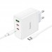 СЗУ Hoco N30 Glory PD65W (2Type-C/1USB) + Type-C to Type-C (00000064601_1)