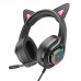 Накладные наушники Hoco W107 Cute cat (USB+3.5mm/2m) (00000064603_2)