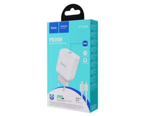 СЗУ Hoco C104A PD 20W Type-C to Type-C (00000064604_1)