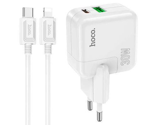 СЗУ Hoco C111A PD 30W+QC3.0 Type-C to Lightning (00000064607_1)