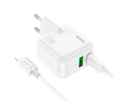 СЗУ Hoco C111A PD 30W+QC3.0 Type-C to Lightning (00000064607_1)
