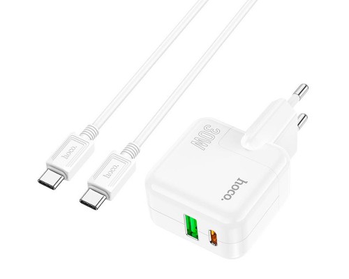 СЗУ Hoco C111A PD 30W+QC3.0 Type-C to Type-C (00000064609_1)