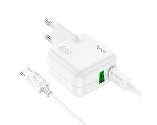 СЗУ Hoco C111A PD 30W+QC3.0 Type-C to Type-C (00000064609_1)