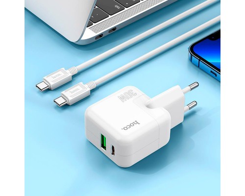СЗУ Hoco C111A PD 30W+QC3.0 Type-C to Type-C (00000064609_1)