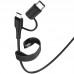 Дата кабель Hoco X54 Cool dual 2in1 USB to MicroUSB-Type-C (1m) (00000058735_1)