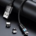 Дата кабель USAMS US-SJ472 U59 Lightning Rotatable Magnetic (1m) (00000051944_2)
