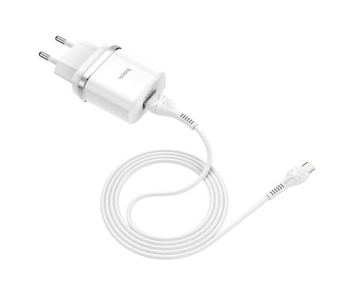 СЗУ Hoco C12Q Smart QC3.0 (1USB/3A) + MicroUSB (00000035259_1)