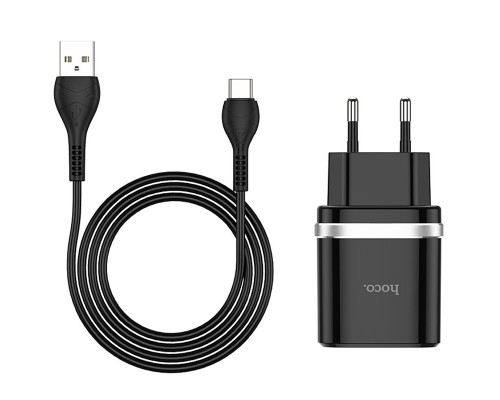 СЗУ Hoco C12Q Smart QC3.0 (1USB/3A) + Type-C (00000035260_2)