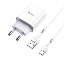 СЗУ HOCO C81A (1USB/2.1A) + Type-C (00000042360_1)