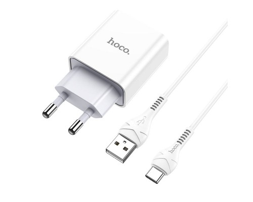 СЗУ HOCO C81A (1USB/2.1A) + Type-C (00000042360_1)