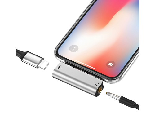 Переходник Hoco LS25 Lightning to 3,5 AUX (00000032939_1)