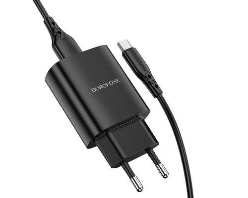 СЗУ Borofone BN1 (1USB/2.1A) + Type-C (00000058308_1)