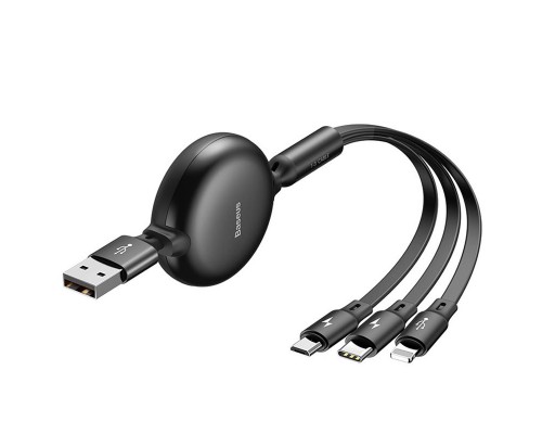 Дата кабель Baseus Little Octopus 3-in-1 3.5A (1.2m) (CAMLT-ZY) (00000053032_1)